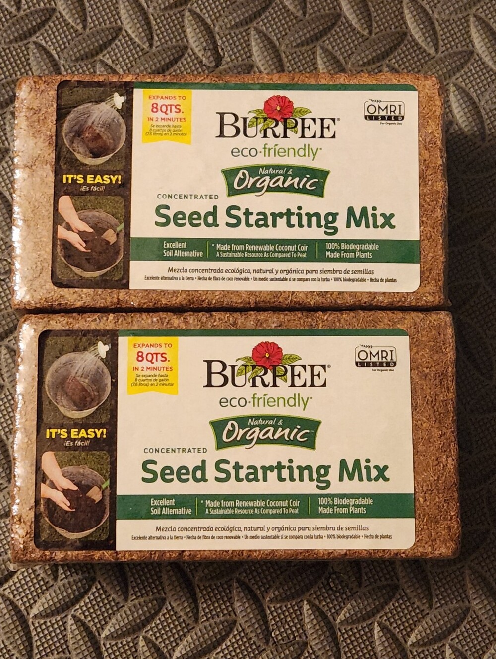 Organic Seed Starting Mix - Natural Brown